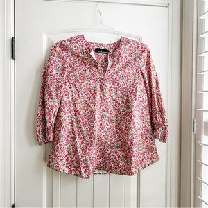Pomander Place popover blouse in Liberty floral